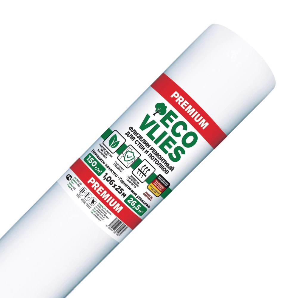 Малярный флизелин 150 г/м2 ECOVLIES 39150, 25х1,06 м