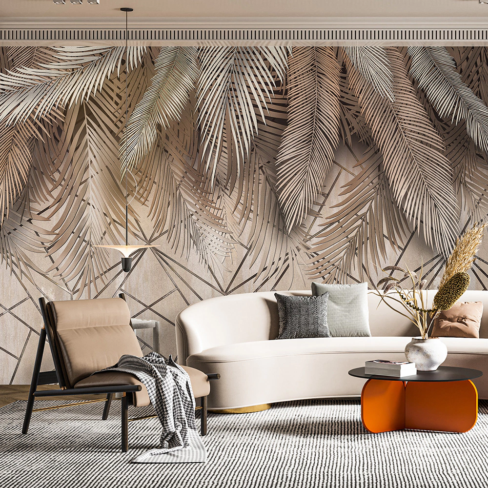 Фотообои флизелиновые Бронзовая геометрика Flizetto 400х270 см