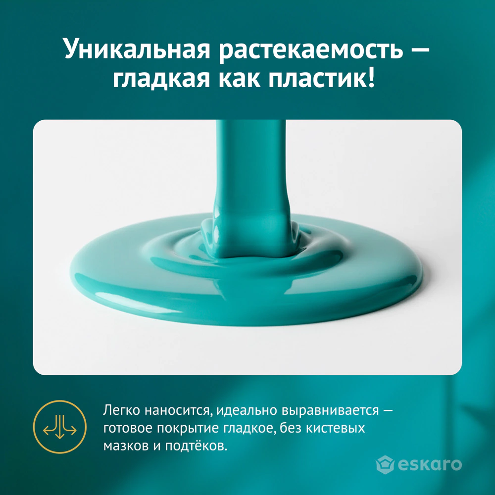 Краска для стен износостойкая 0,9 л прозрачная (база TR) Cinderella eskaro