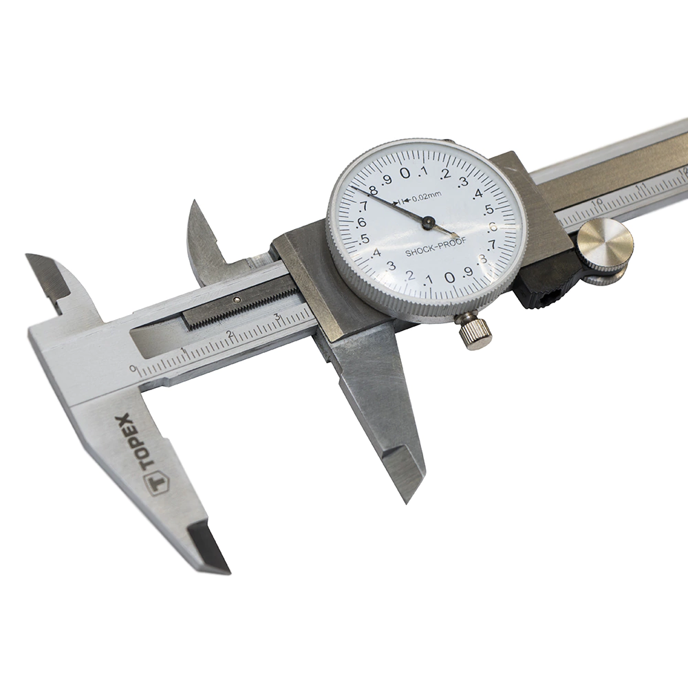 Штангенциркуль 150 мм точность 0,02 мм стрелочный Topex