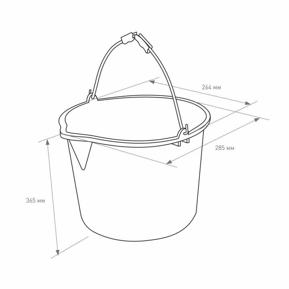 Ведро строительное 20 л Patrol