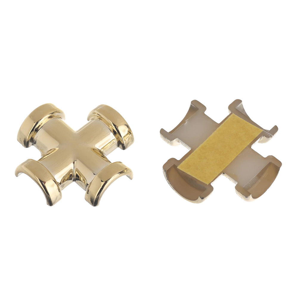 Соединитель декоративный крестообразный 05А золото 2 шт