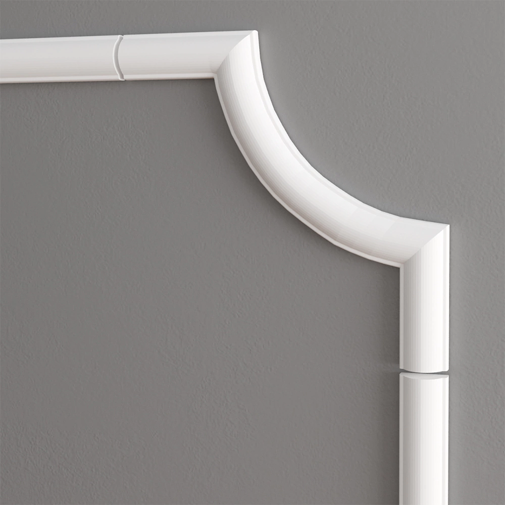 Угол декоративный С1-130А 105х105х8 мм гладкий 4 шт