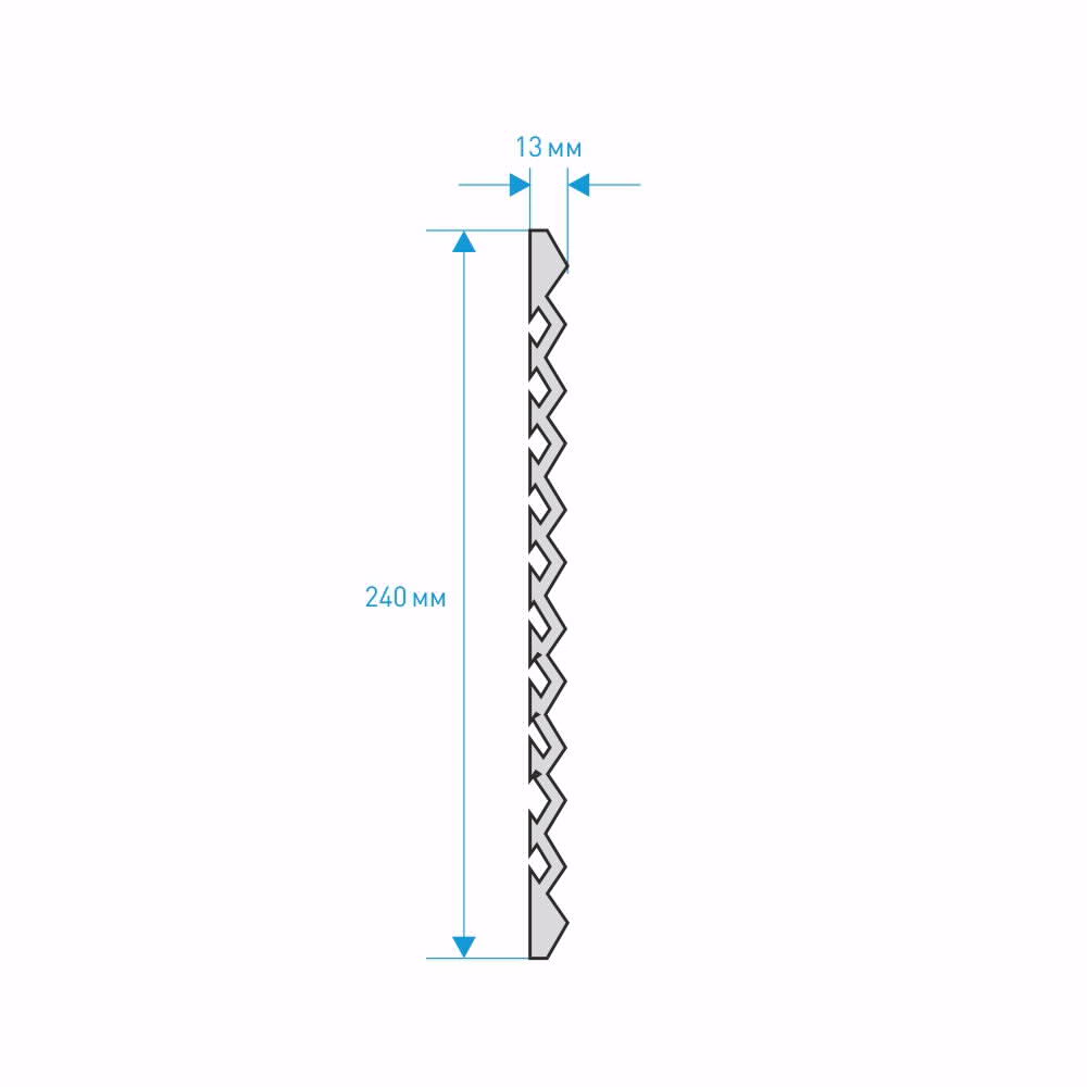 Панель настенная ударопрочная DD912 фигурная 240х13 мм 2 м