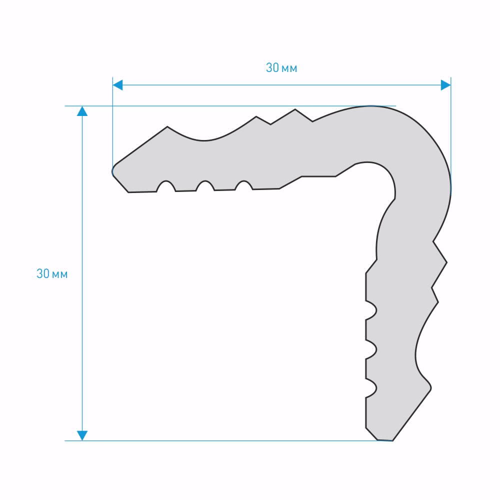 Угол настенный bello deco XPS У2 30х30 мм 2 м