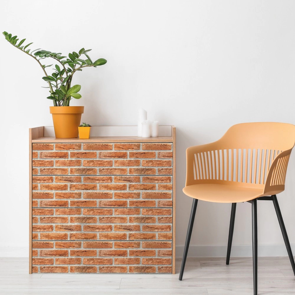 Пленка самоклеящаяся 0,45х2 м кирпичная стена