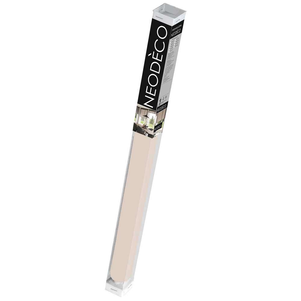 Рулонная штора светонепроницаемая NEODECO 80х160 см бежевая