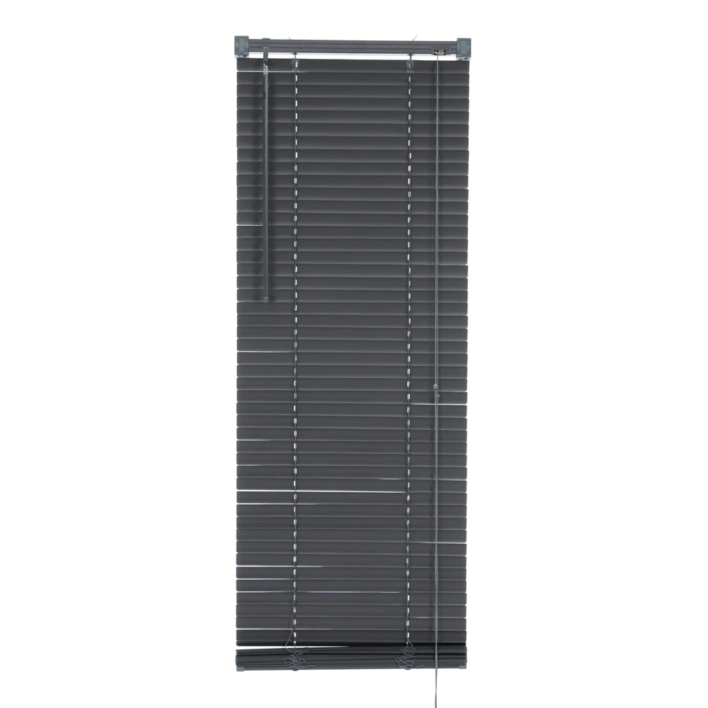 Жалюзи горизонтальные NEODECO пластиковые серые 50х160 см