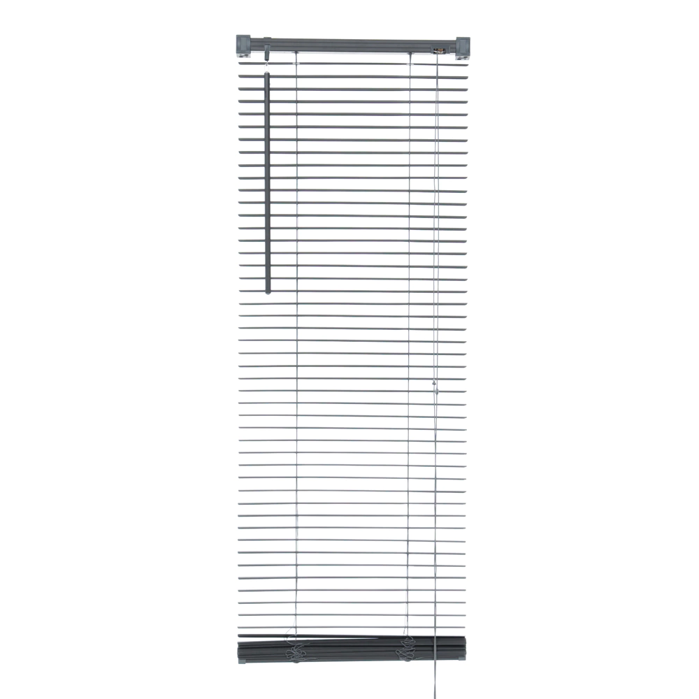 Жалюзи горизонтальные NEODECO пластиковые серые 50х160 см