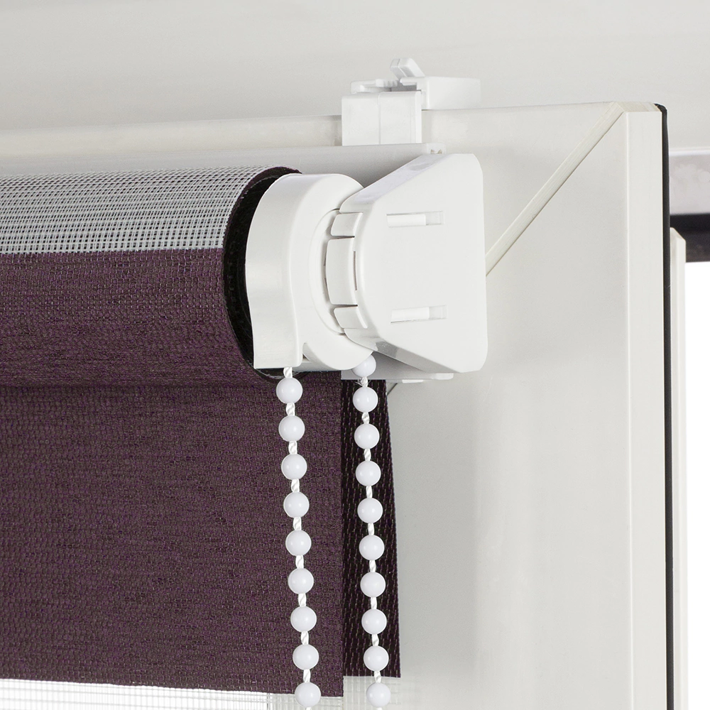 Рулонная штора день-ночь 120х160 см NEODECO Базовый винная