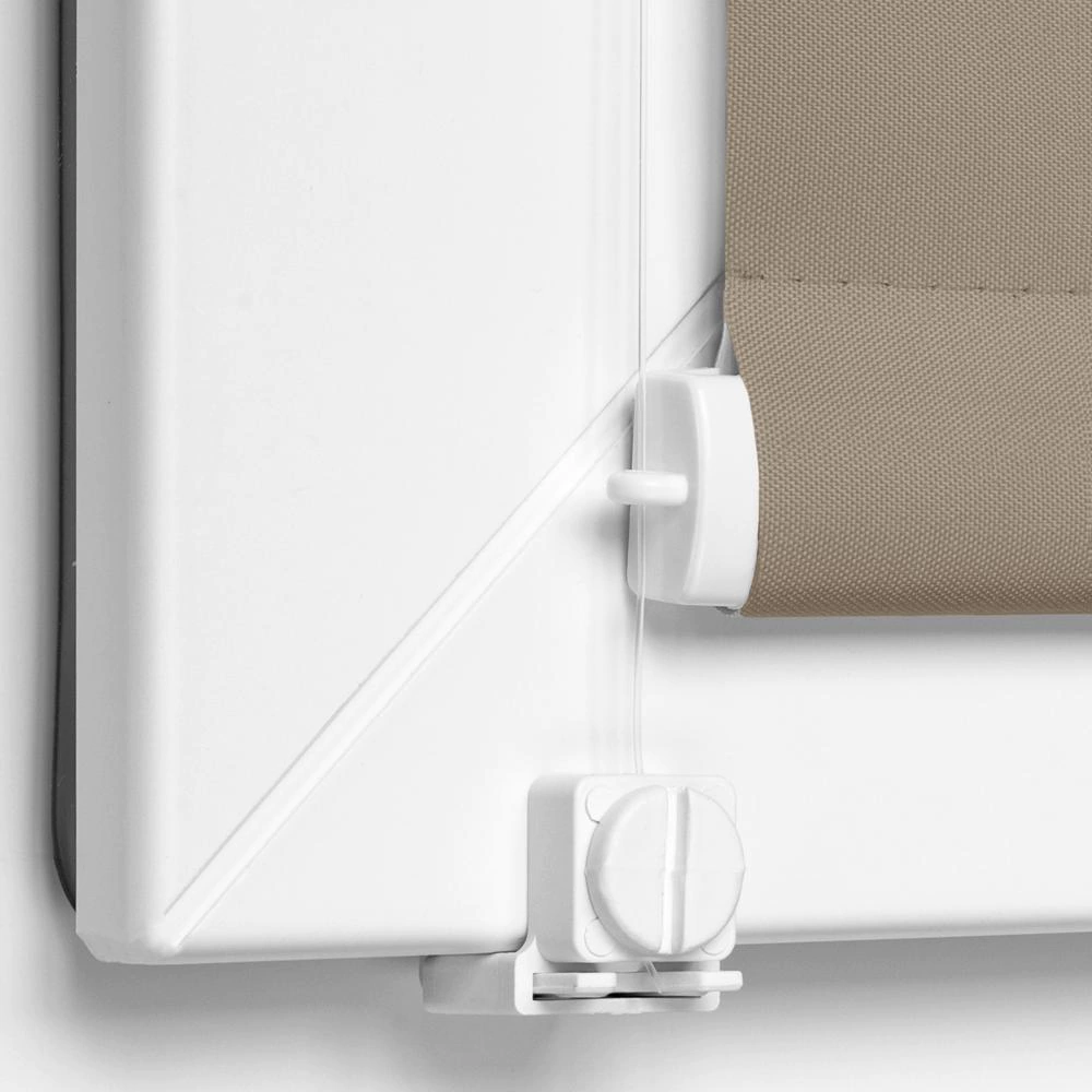 Рулонная штора блэкаут 40х155 см NEODECO Базовый бежевая