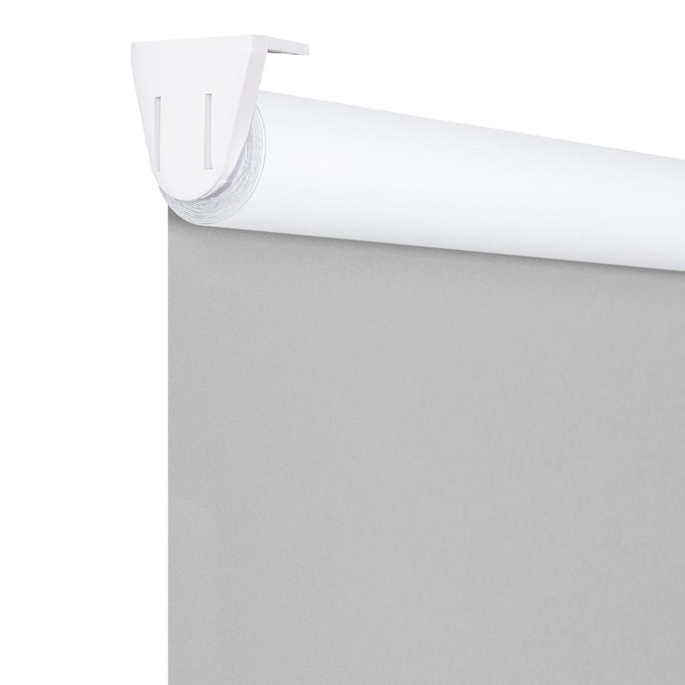 Рулонная штора блэкаут 55х155 см NEODECO Базовый светло-серая