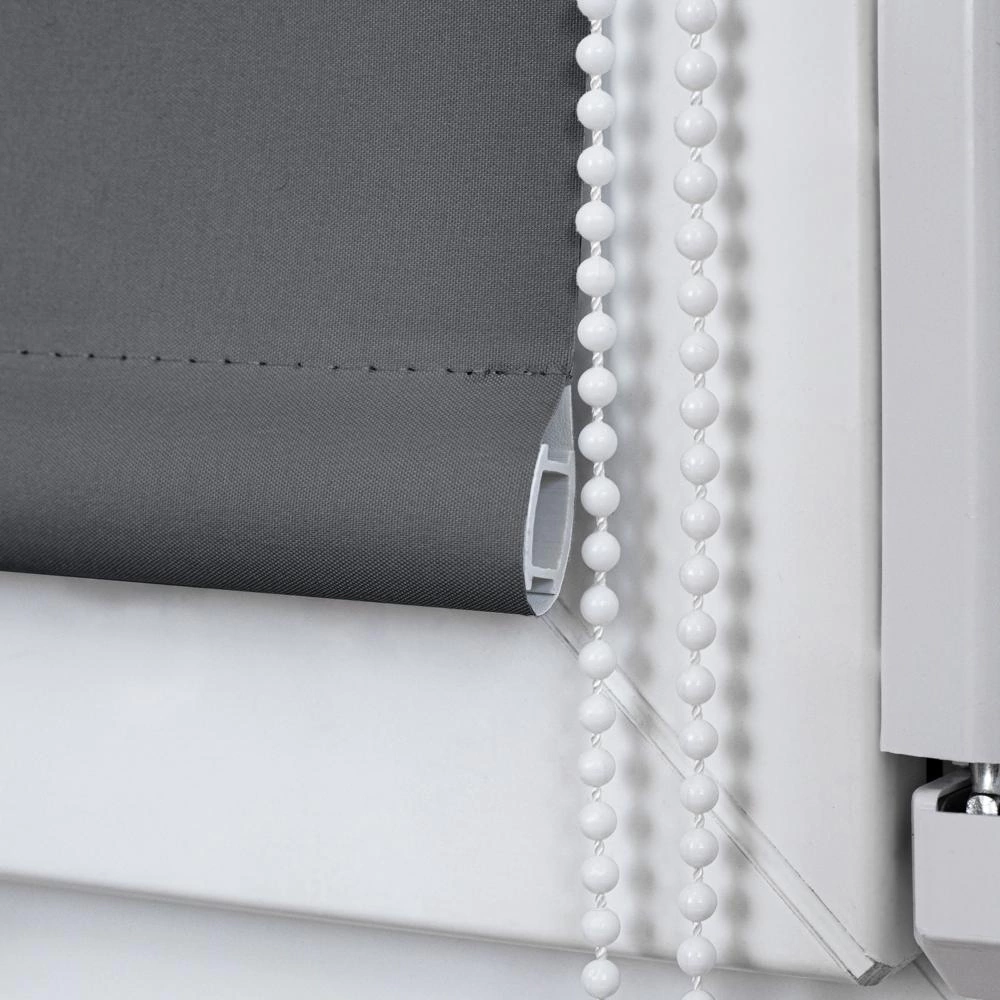 Рулонная штора блэкаут 40х155 см NEODECO Базовый графит