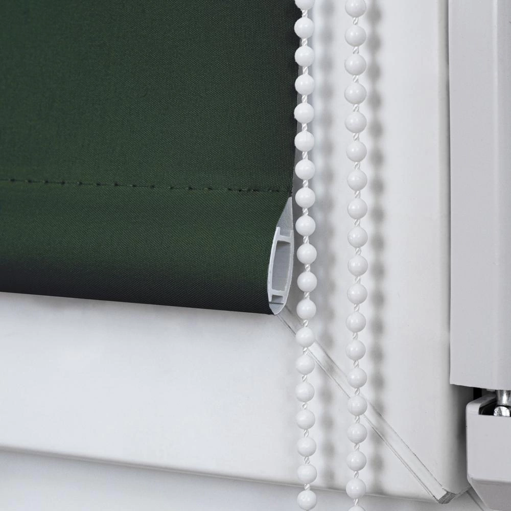 Рулонная штора блэкаут 55х155 см NEODECO Базовый зеленая