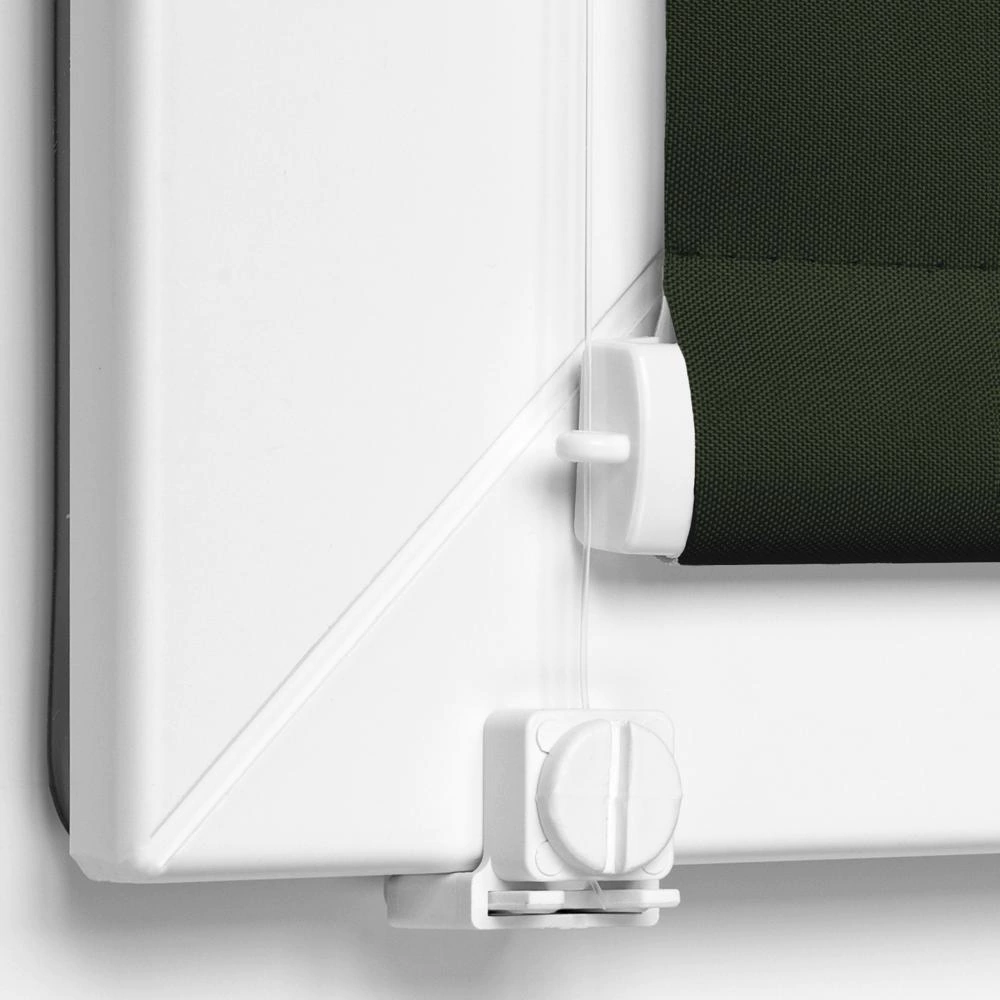 Рулонная штора блэкаут 70х155 см NEODECO Базовый зеленая