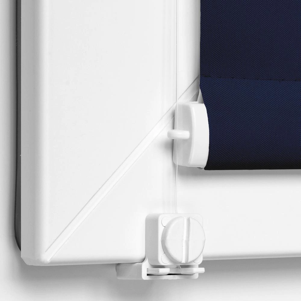 Рулонная штора блэкаут 70х155 см NEODECO Базовый синяя