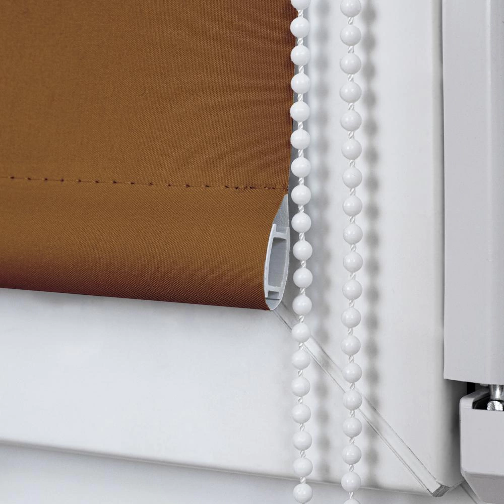 Рулонная штора блэкаут 90х155 см NEODECO Базовый терракотовая