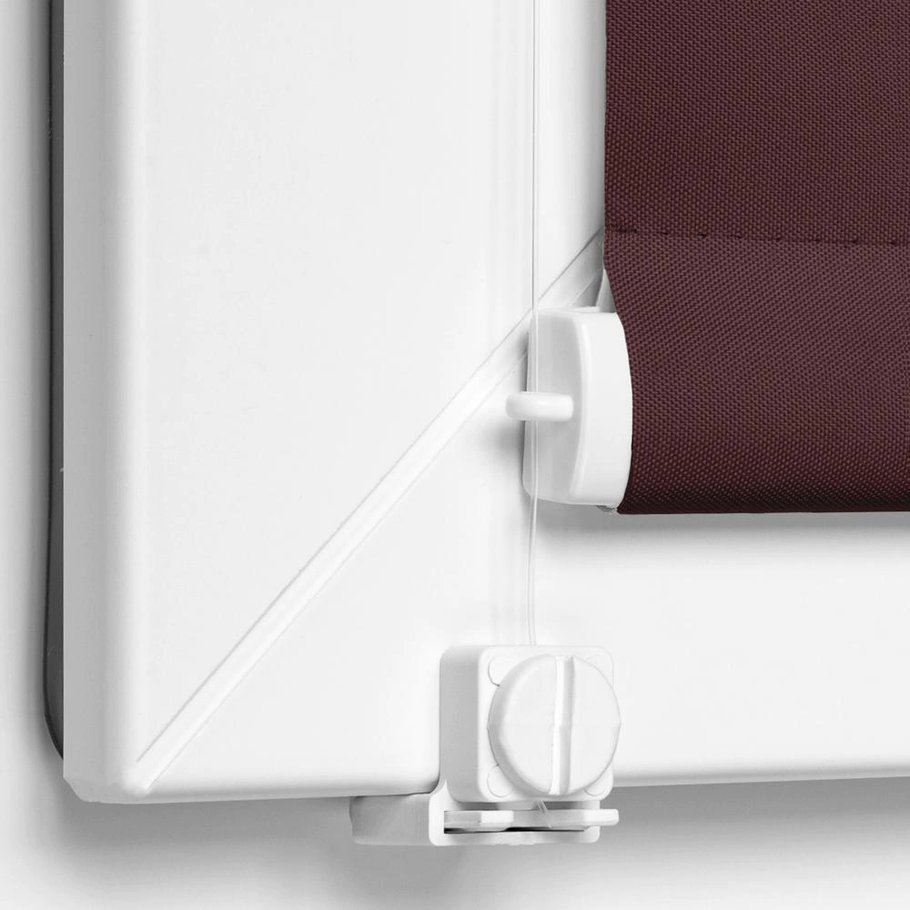 Рулонная штора блэкаут 80х155 см NEODECO Базовый бордовая