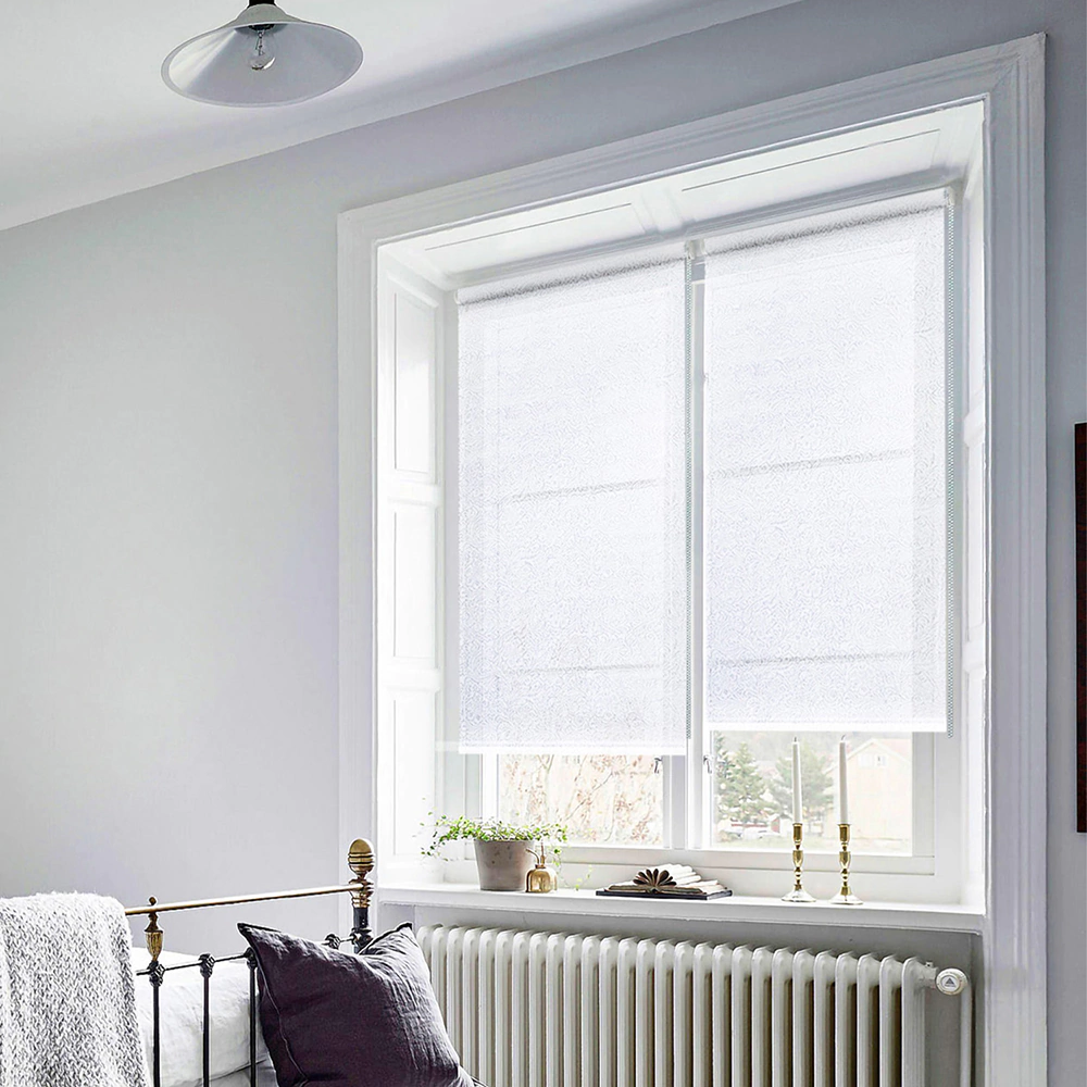 Рулонная штора светопроницаемая 55х155 см Феникс белая