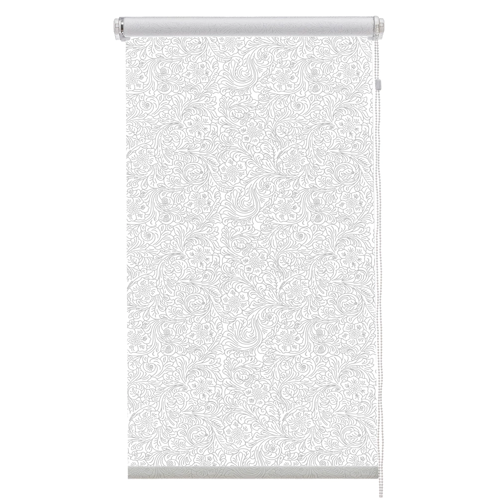 Рулонная штора светопроницаемая 60х155 см Феникс белая