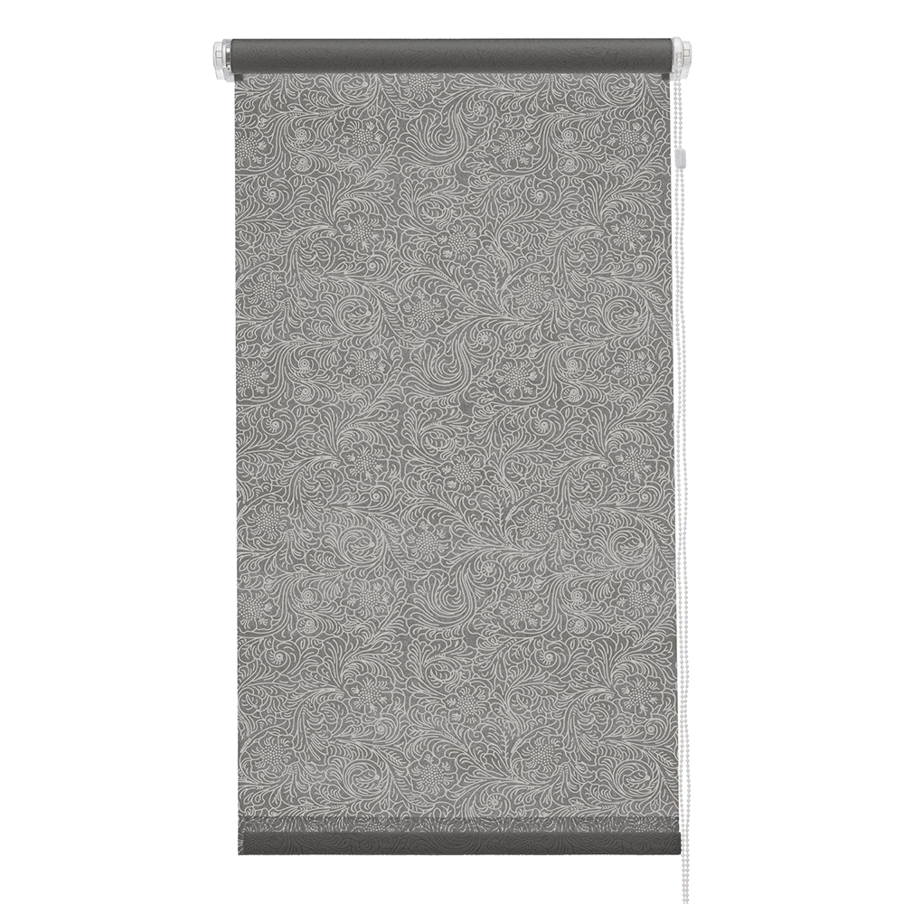 Рулонная штора светопроницаемая 55х155 см Феникс серая