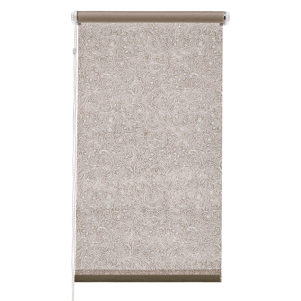 Рулонная штора светопроницаемая 70х155 см Феникс бежевая