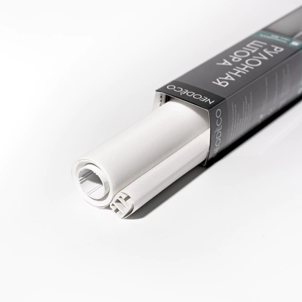 Рулонная штора 40х155 см NEODECO Базовый белая