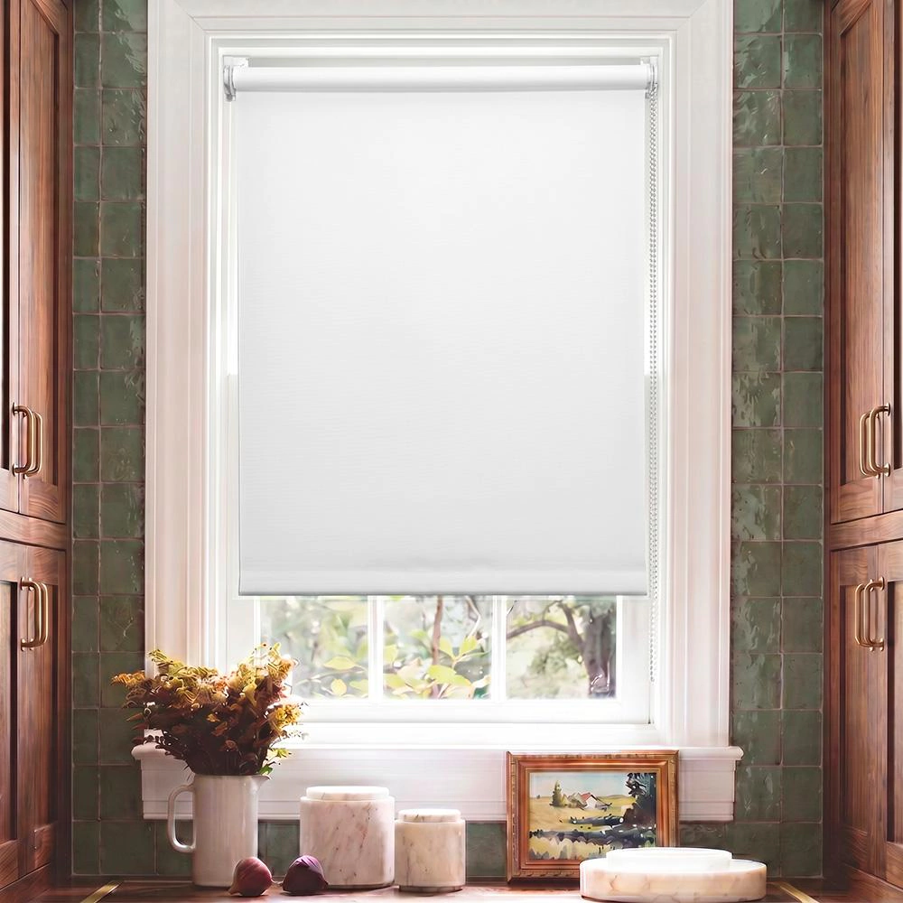 Рулонная штора 70х155 см NEODECO Базовый белая