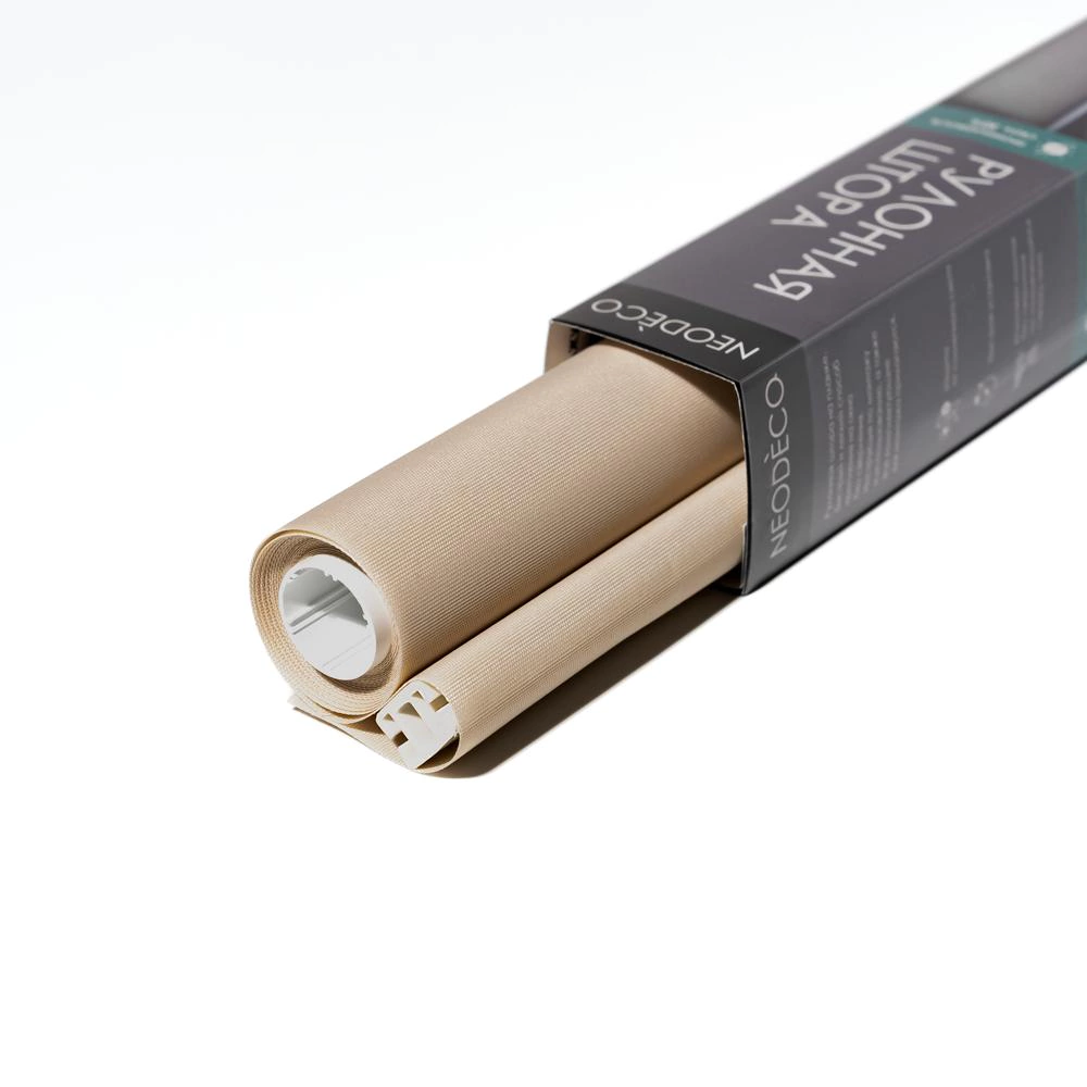 Рулонная штора 70х155 см NEODECO Базовый светло-бежевая