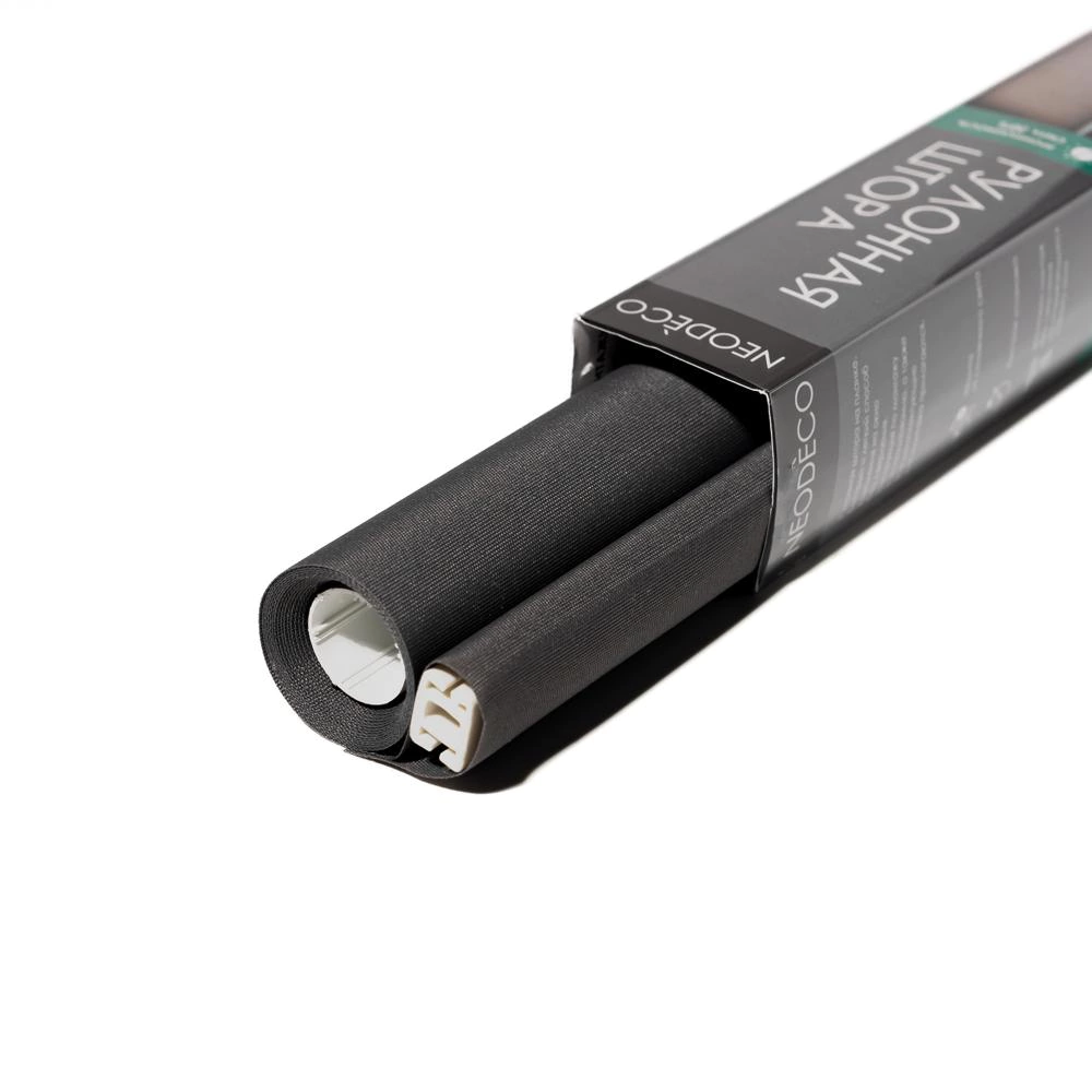 Рулонная штора 40х155 см NEODECO Базовый графит