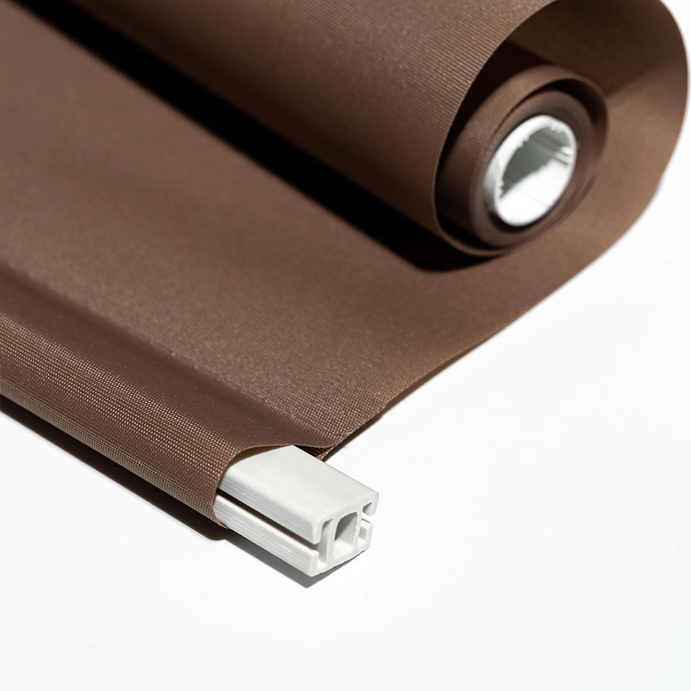Рулонная штора 100х155 см NEODECO Базовый коричневая