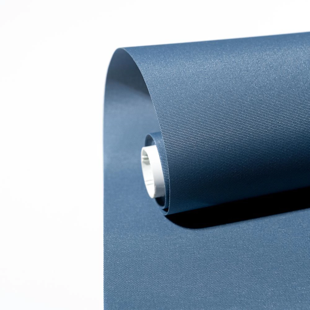 Рулонная штора 90х155 см NEODECO Базовый серо-голубая