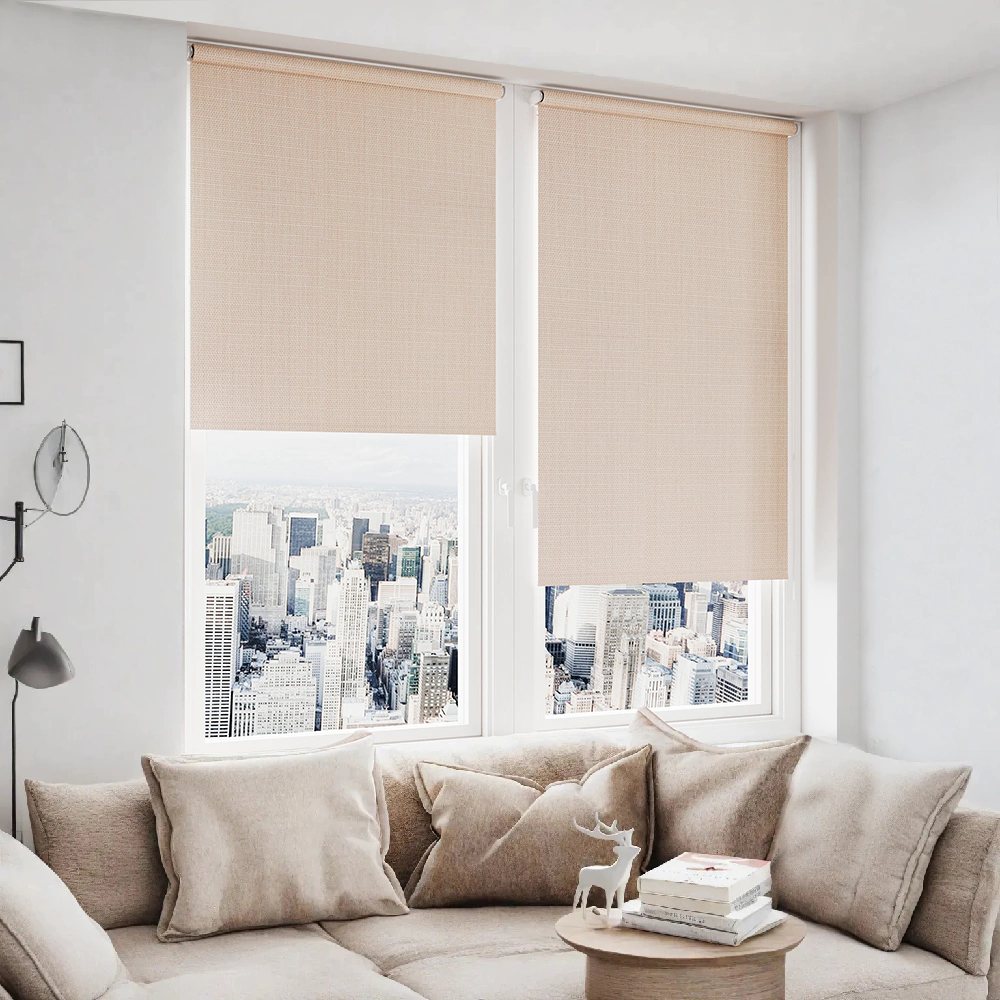 Рулонная штора светонепроницаемая 50х175 см Вестерн бежевая