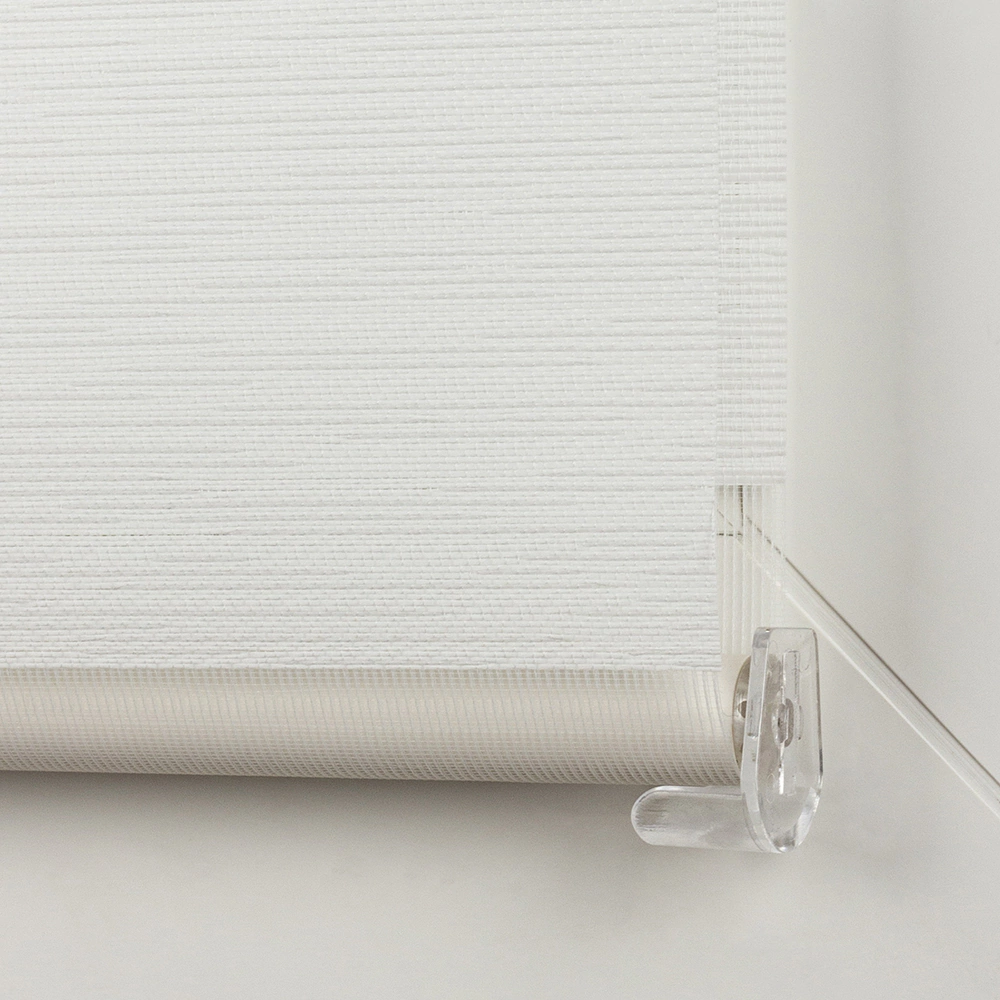 Рулонная штора день-ночь 80х160 см NEODECO Модерн белая