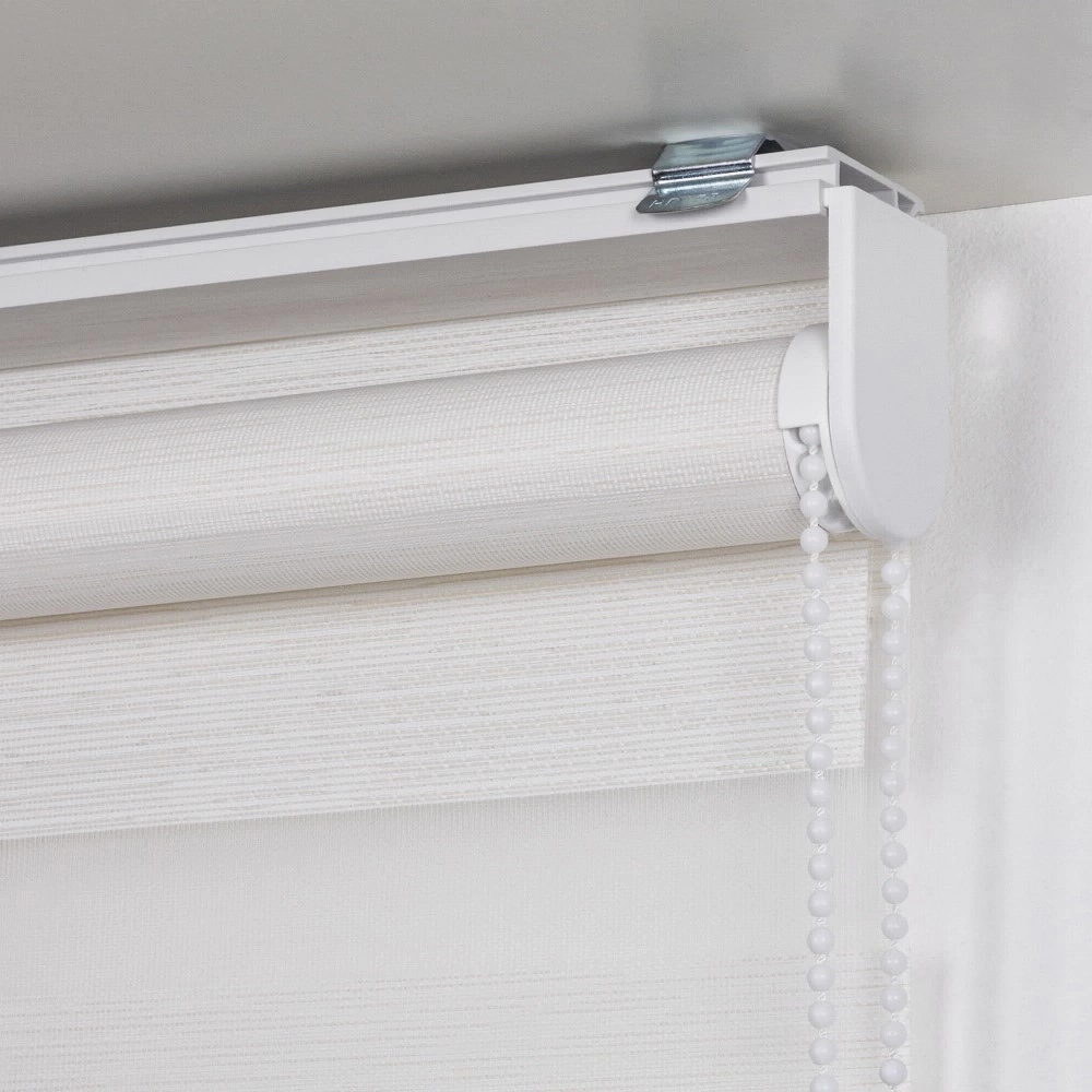 Рулонная штора день-ночь 200х175 см NEODECO Модерн бежевая