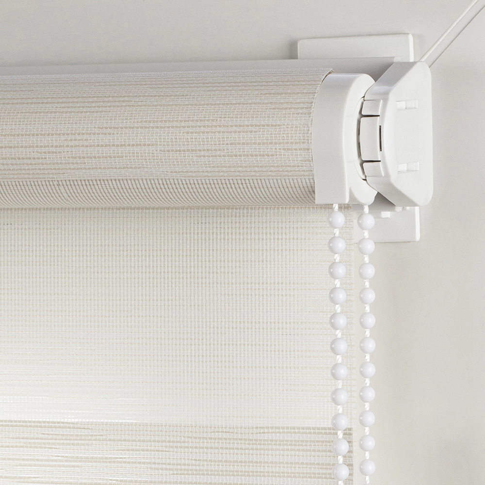 Рулонная штора день-ночь 60х250 см NEODECO Модерн бежевая