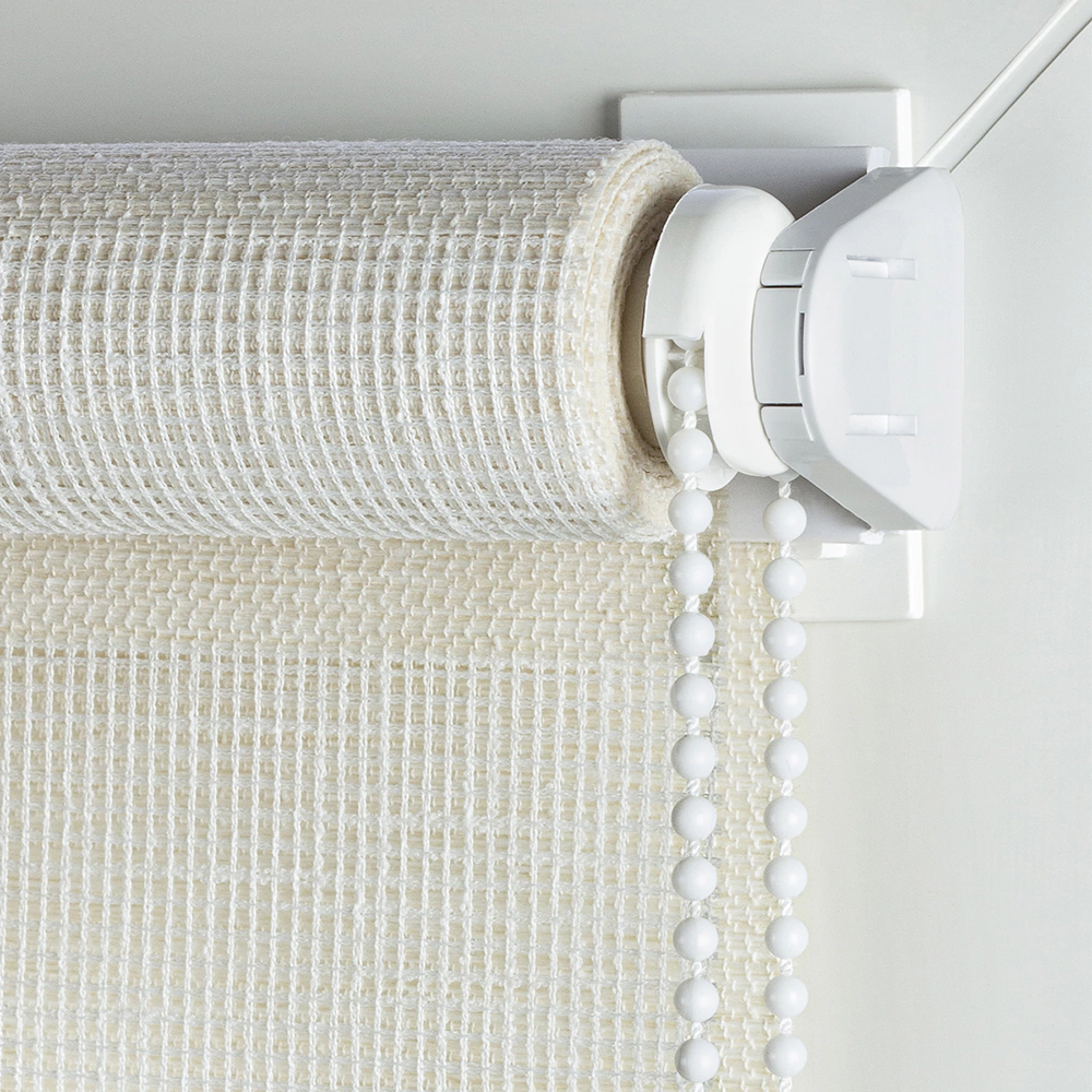 Рулонная штора день-ночь 90х150 см Нива белая