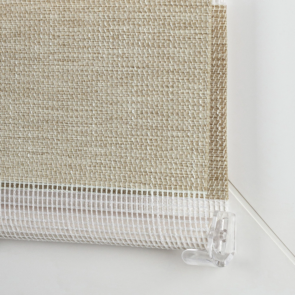 Рулонная штора день-ночь 100х150 см Нива бежевая