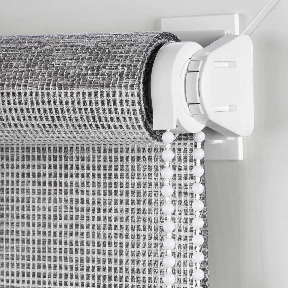 Рулонная штора день-ночь 140х150 см Нива серая