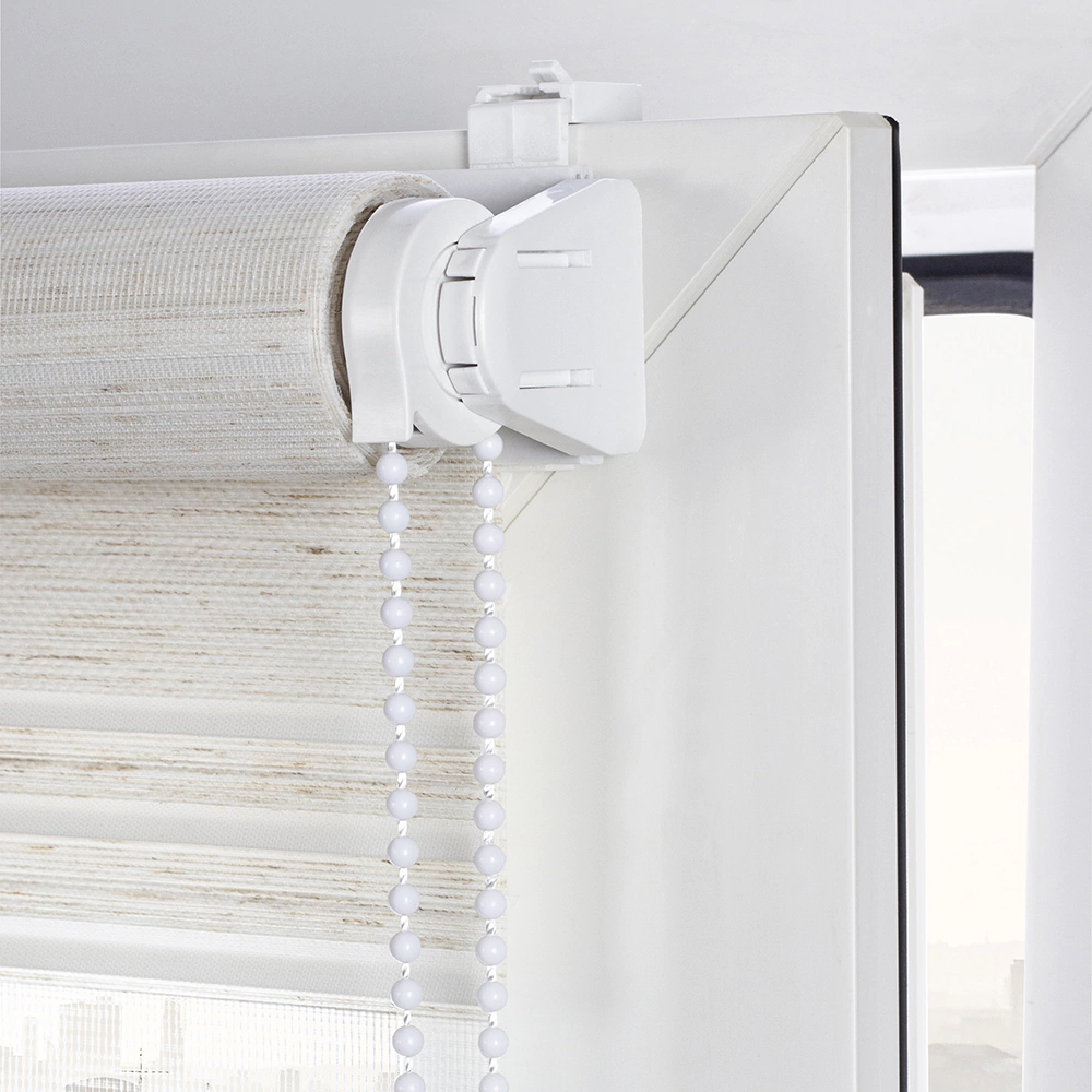 Рулонная штора день-ночь 100х160 см Кира белая