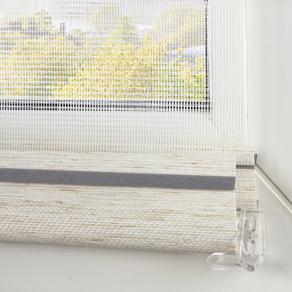 Рулонная штора день-ночь 120х160 см Кира серая