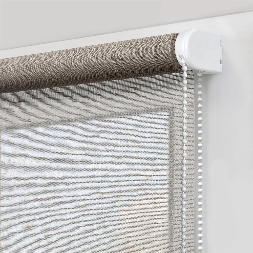Рулонная штора 55х160 см NEODECO Модерн бежевая