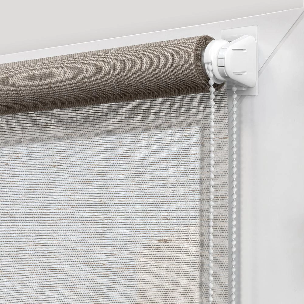 Рулонная штора 120х160 см NEODECO Модерн бежевая