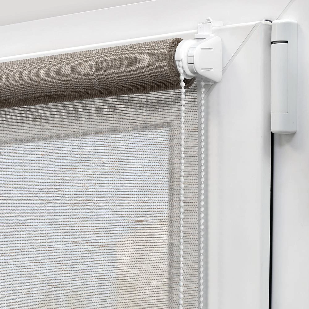 Рулонная штора 140х175 см NEODECO Модерн бежевая