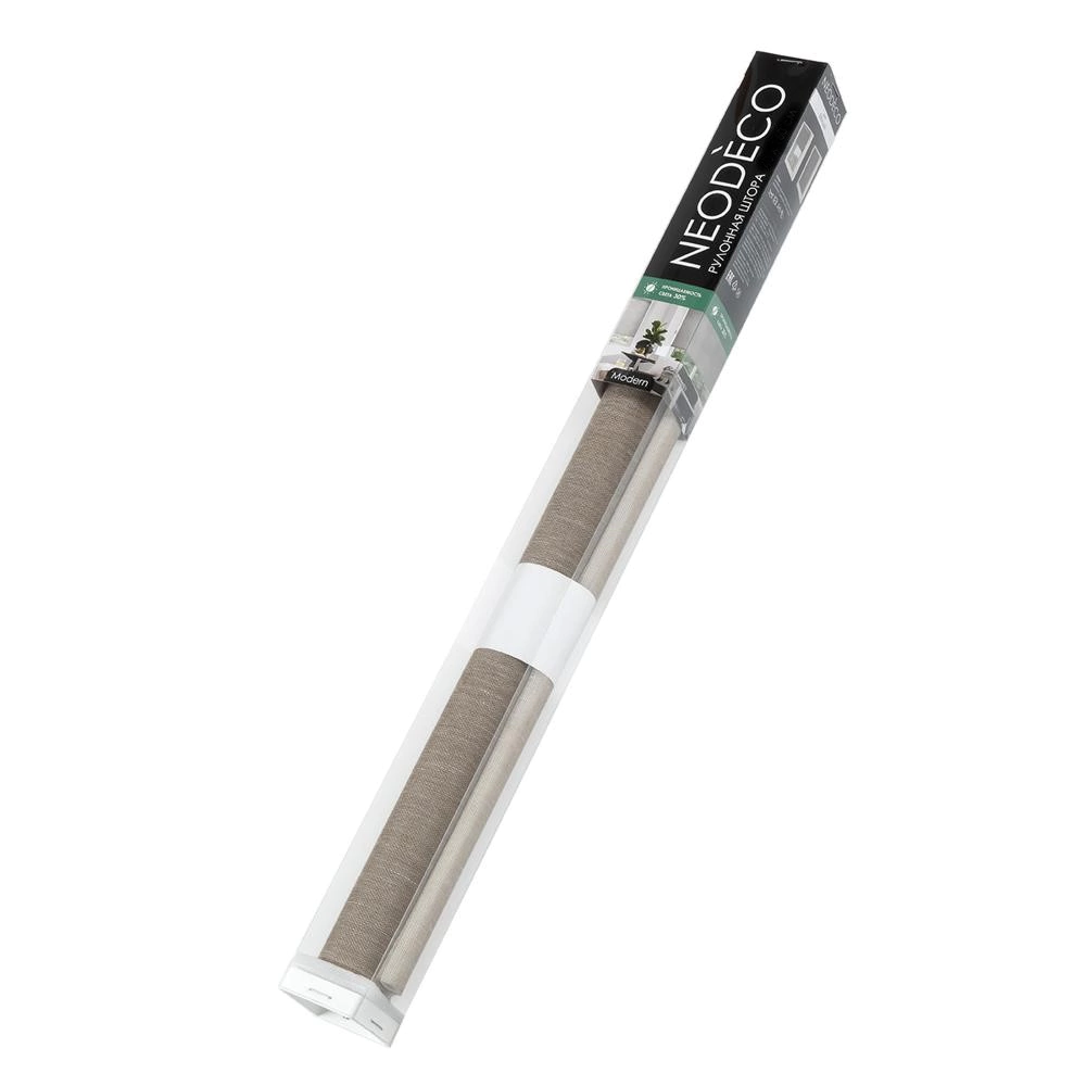 Рулонная штора 160х250 см NEODECO Модерн бежевая