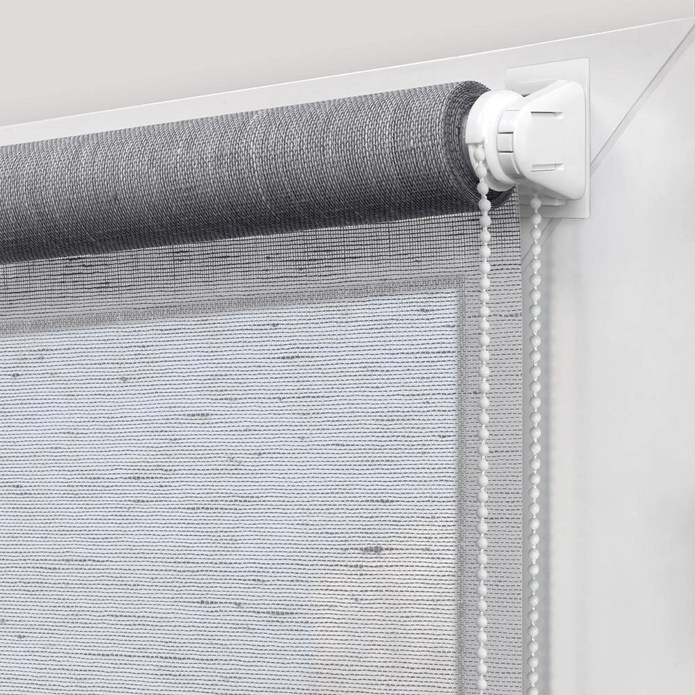 Рулонная штора 55х160 см NEODECO Модерн серая