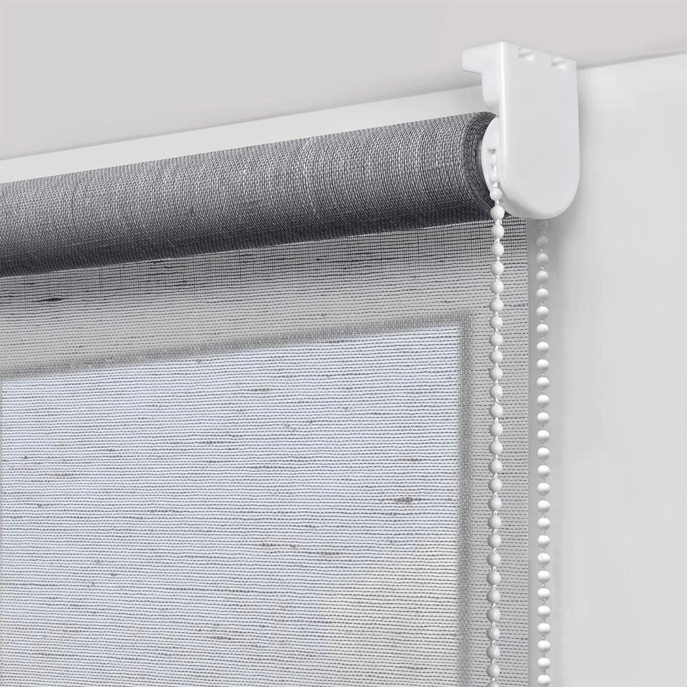 Рулонная штора 160х175 см NEODECO Модерн серая