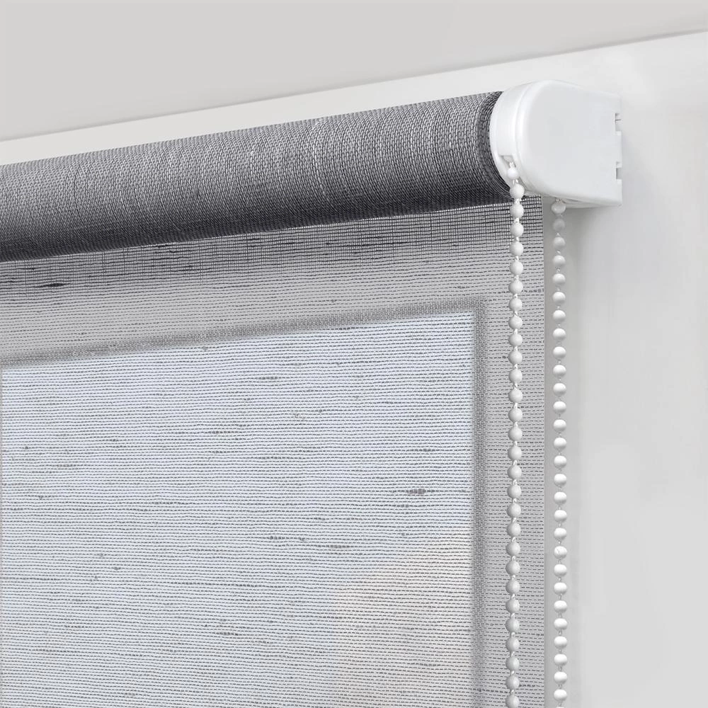 Рулонная штора 200х250 см NEODECO Модерн серая