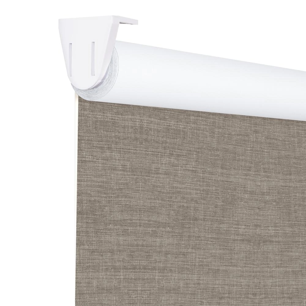 Рулонная штора блэкаут рогожка 200х175 см NEODECO Модерн бежевая