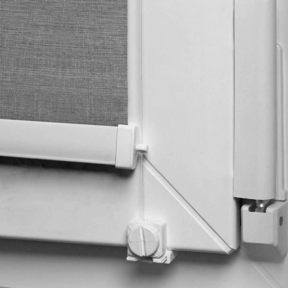 Рулонная штора блэкаут рогожка 160х250 см NEODECO Модерн серая